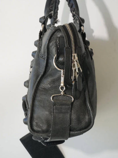 2000’s Balenciaga Anthracite Giant Brogues City Bag