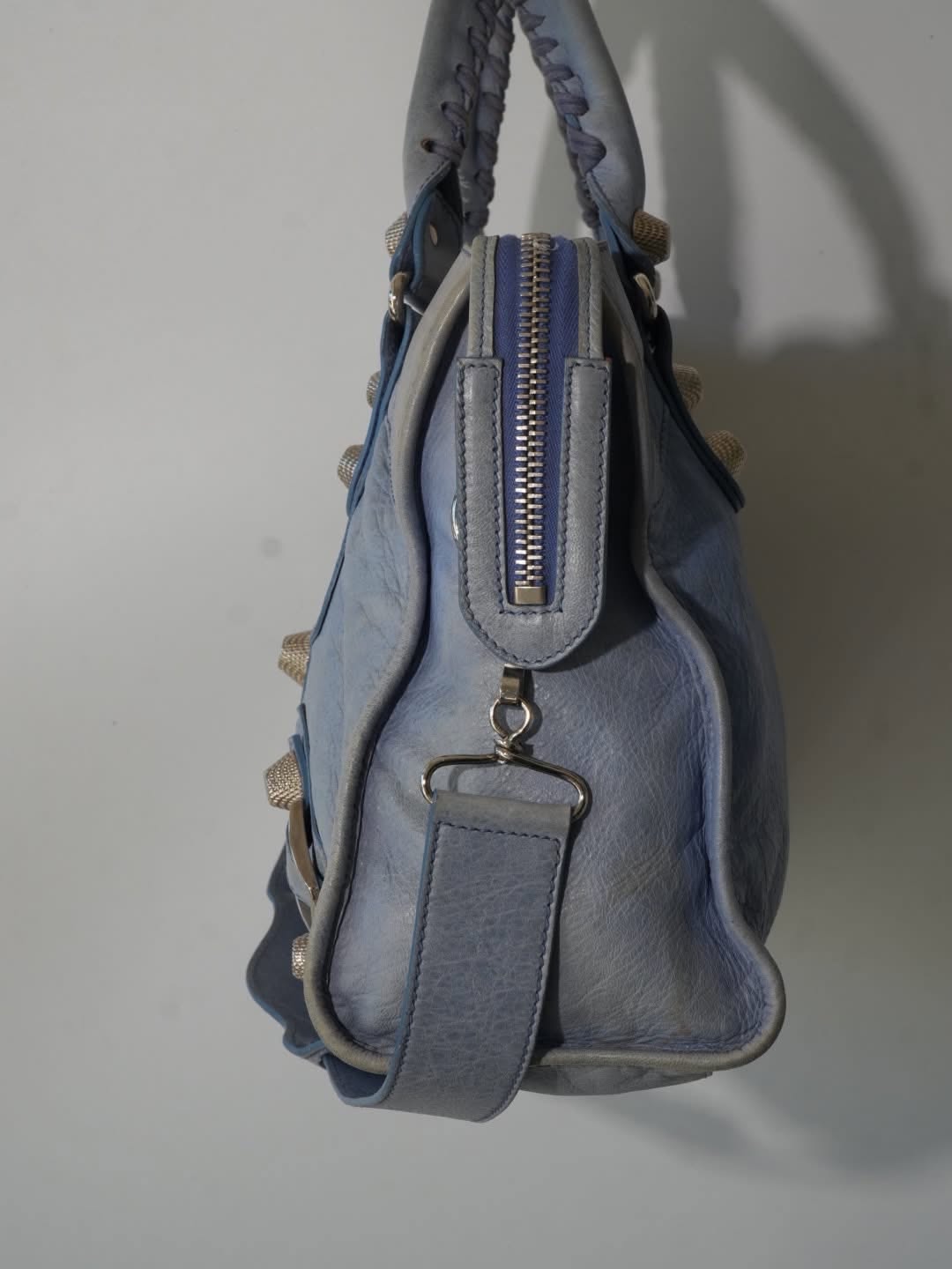 2000’s Balenciaga Sky Blue Giant 21 Silver Part Time City