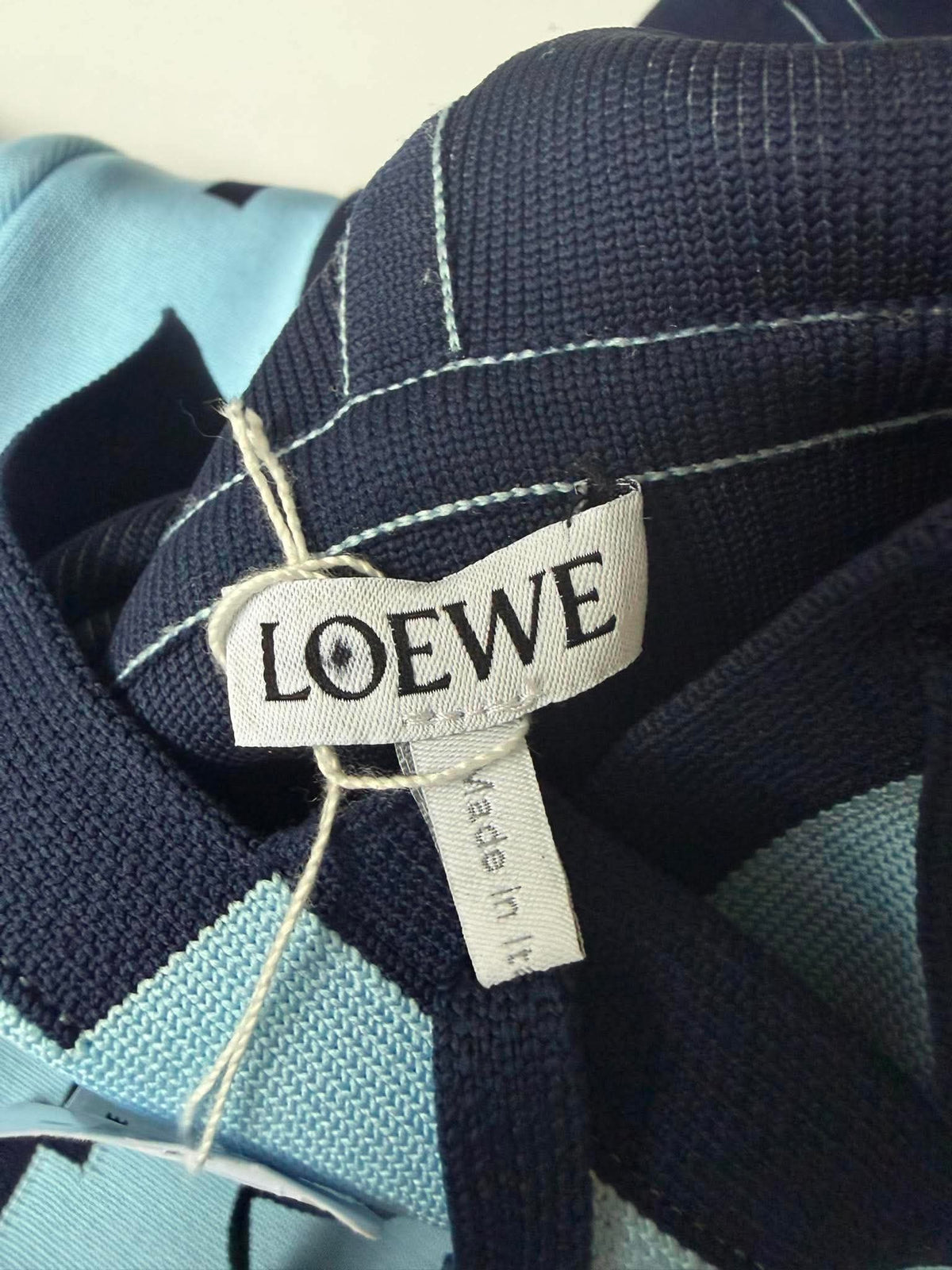 Loewe S/S23 Pixellated Light Blue Hoodie