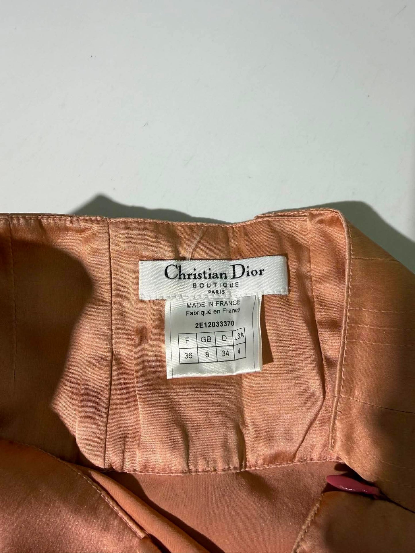 Vintage Christian Dior Boutique Dusty Pink Slip Skirt