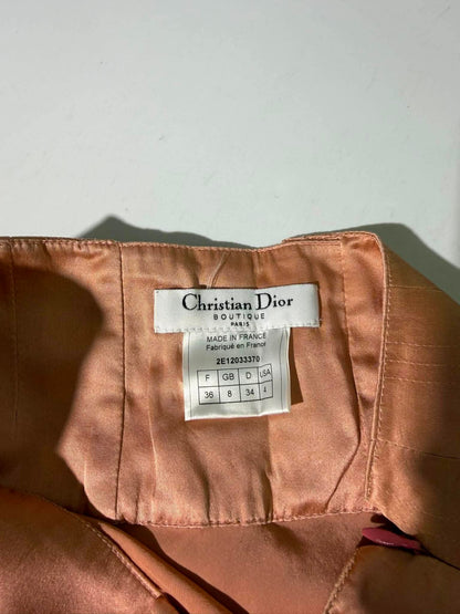 Vintage Christian Dior Boutique Dusty Pink Slip Skirt
