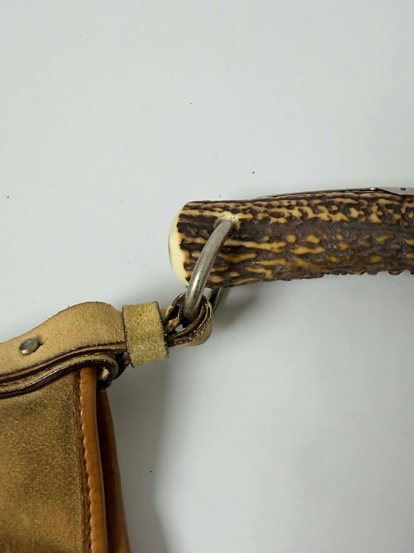 Yves Saint Laurent Taupe Suede Mombasa Hobo Bag