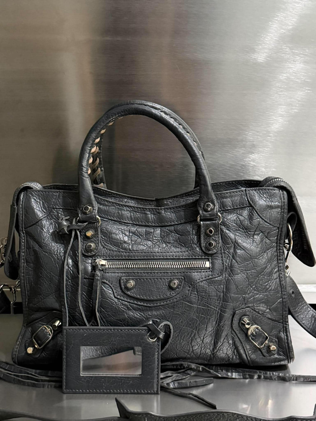 Balenciaga Gray Small Le City