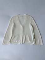 Chanel Silver-Tone Coco Mark Buttons Cardigan