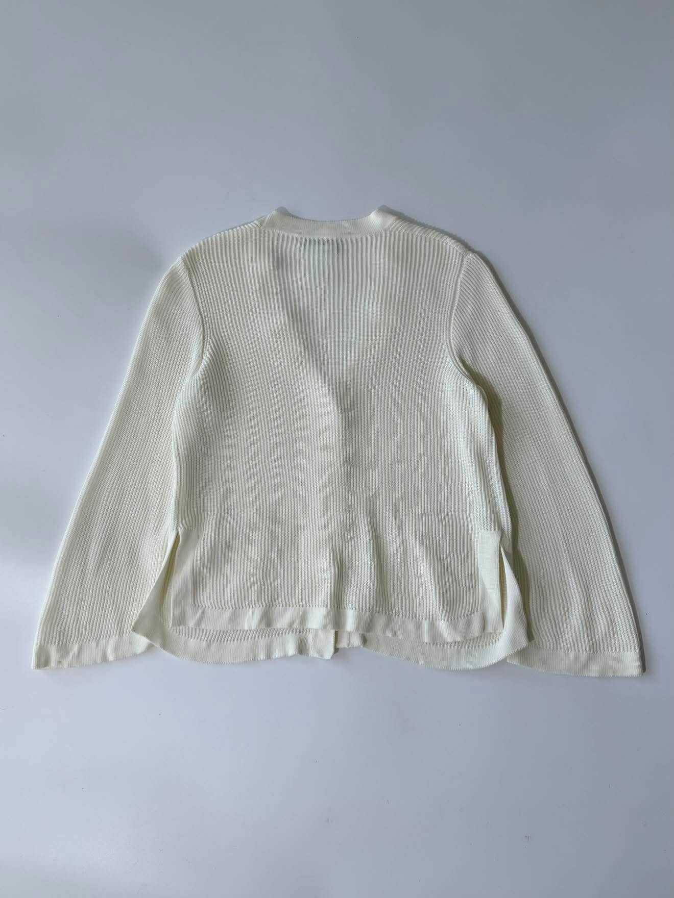 Chanel Silver-Tone Coco Mark Buttons Cardigan