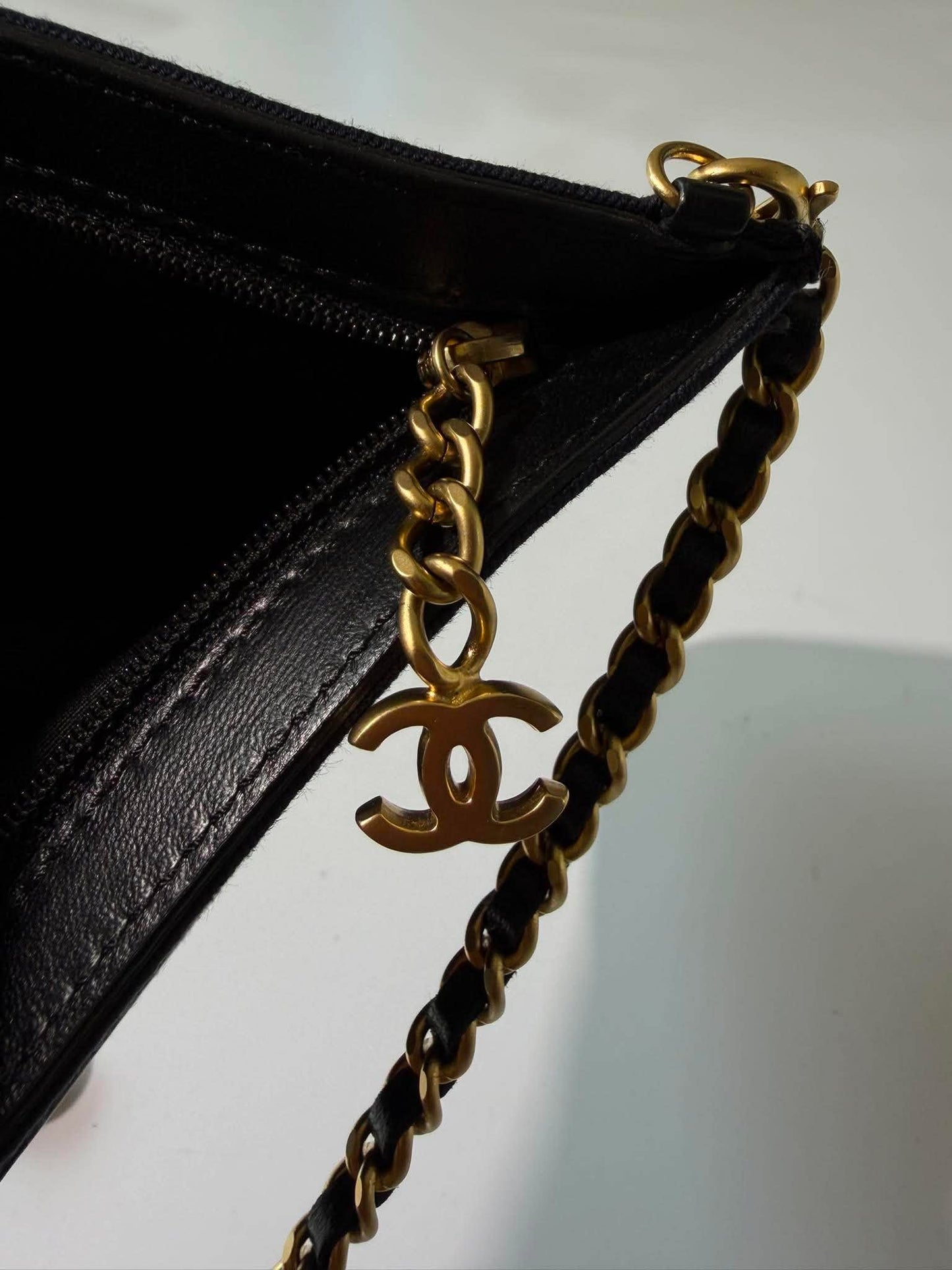 Vintage Chanel Icon Chain Semi-Shoulder Bag
