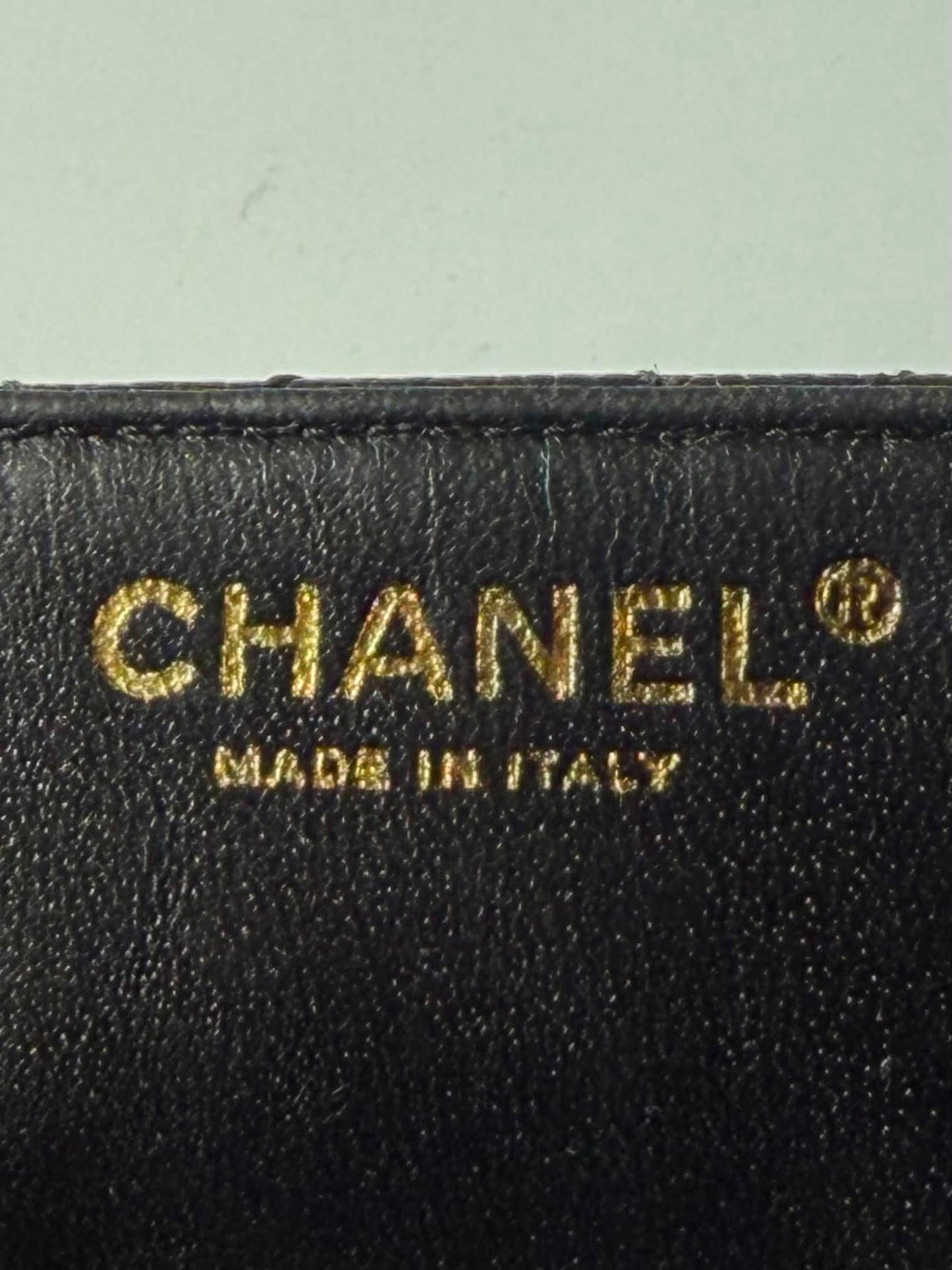 Rare Chanel East West 24K Caviar Flap Bag
