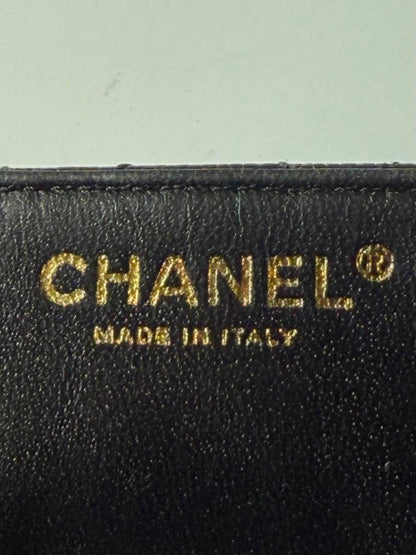 Rare Chanel East West 24K Caviar Flap Bag