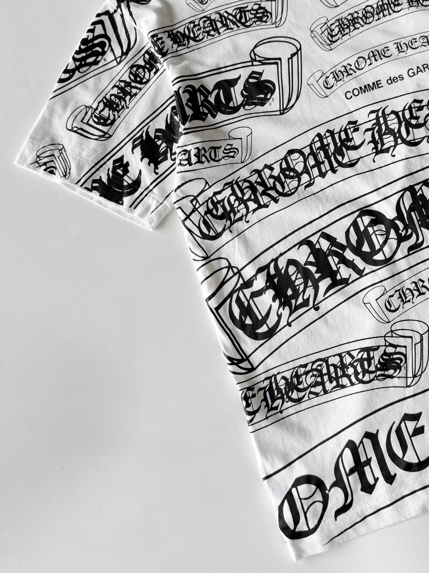Chrome Hearts x Comme des Garçons Scroll Label T-Shirt