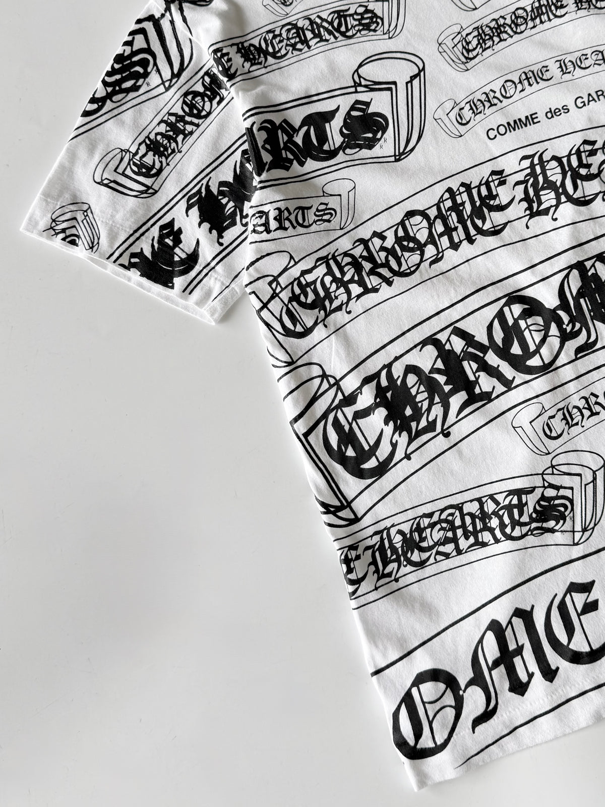 Chrome Hearts x Comme des Garçons Scroll Label T-Shirt