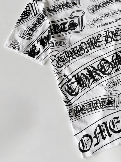Chrome Hearts x Comme des Garçons Scroll Label T-Shirt