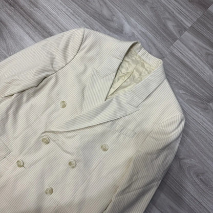 Celine by Hedi Slimane SS20 Pinstripe Double Breasted Blazer