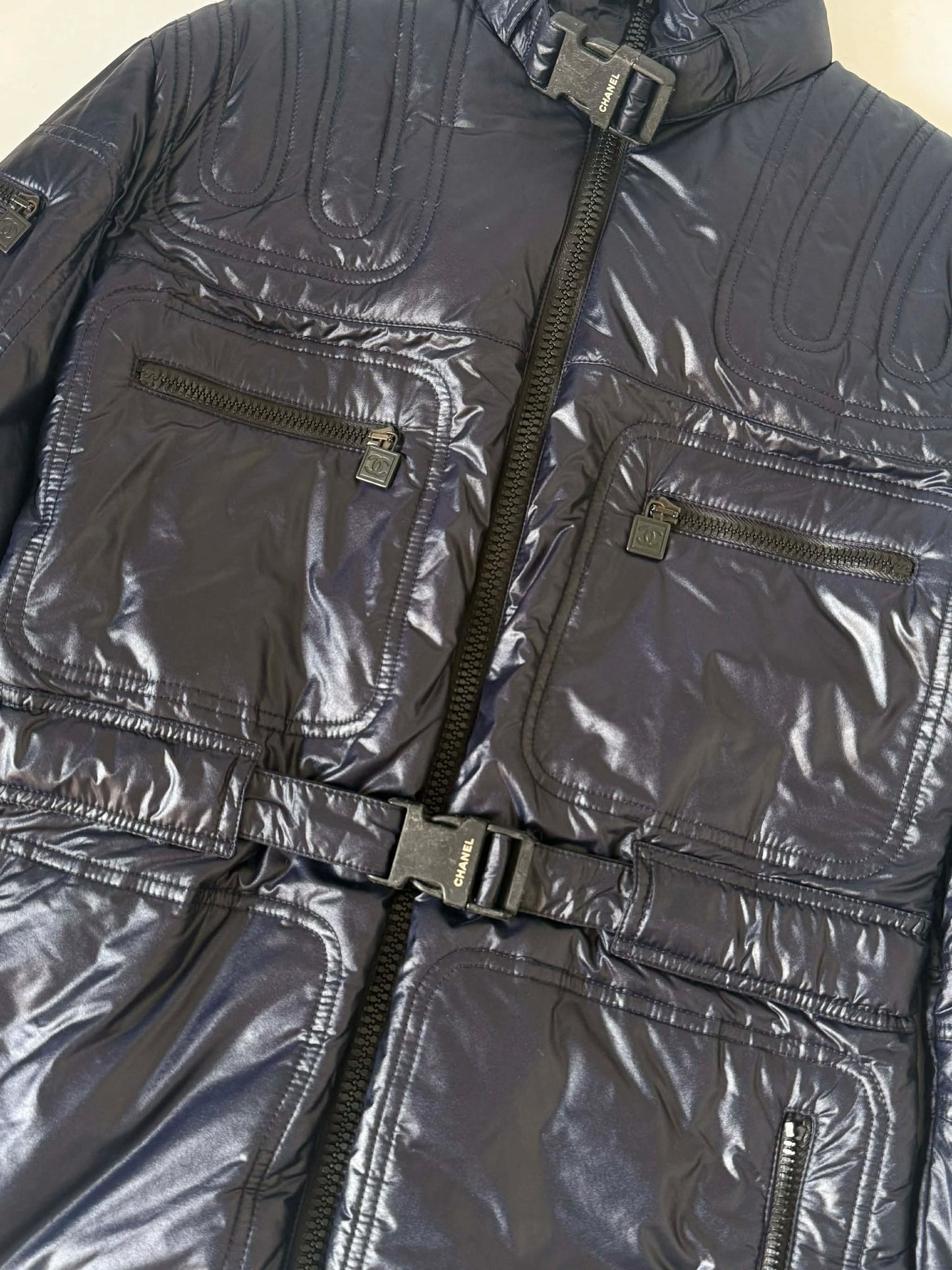 Chanel 2004 Fall Collection Sports Utility Padded Zip Jacket