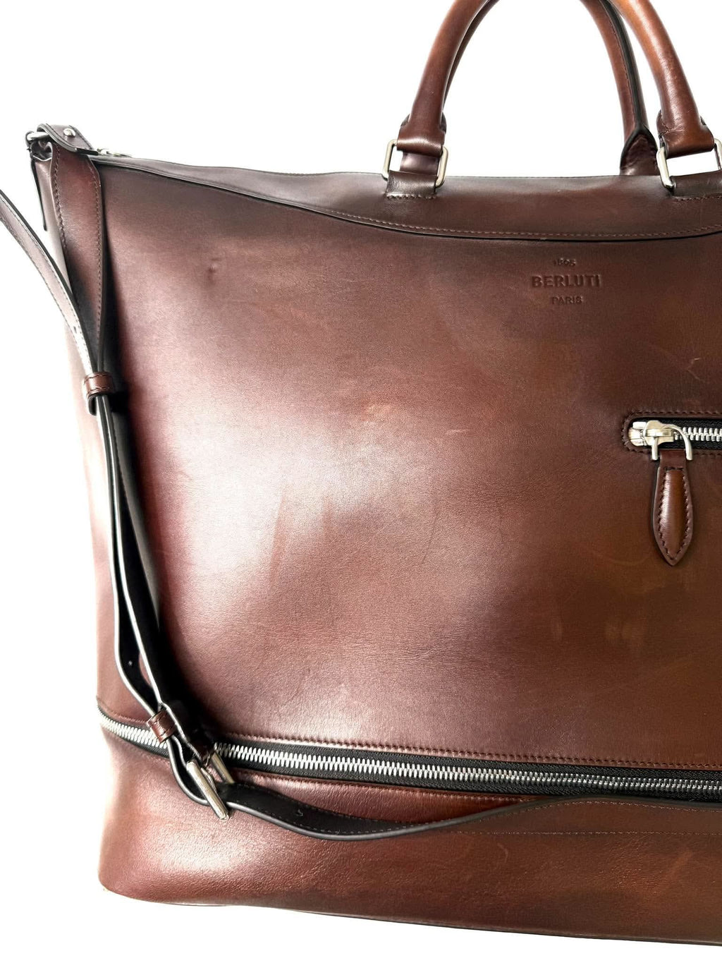 Berluti Venezia Leather Holdall Bag