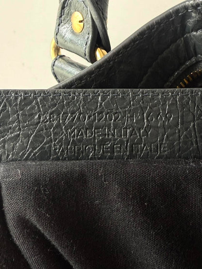 Balenciaga Dark Gray Giant 12 Gold Hardware City Bag