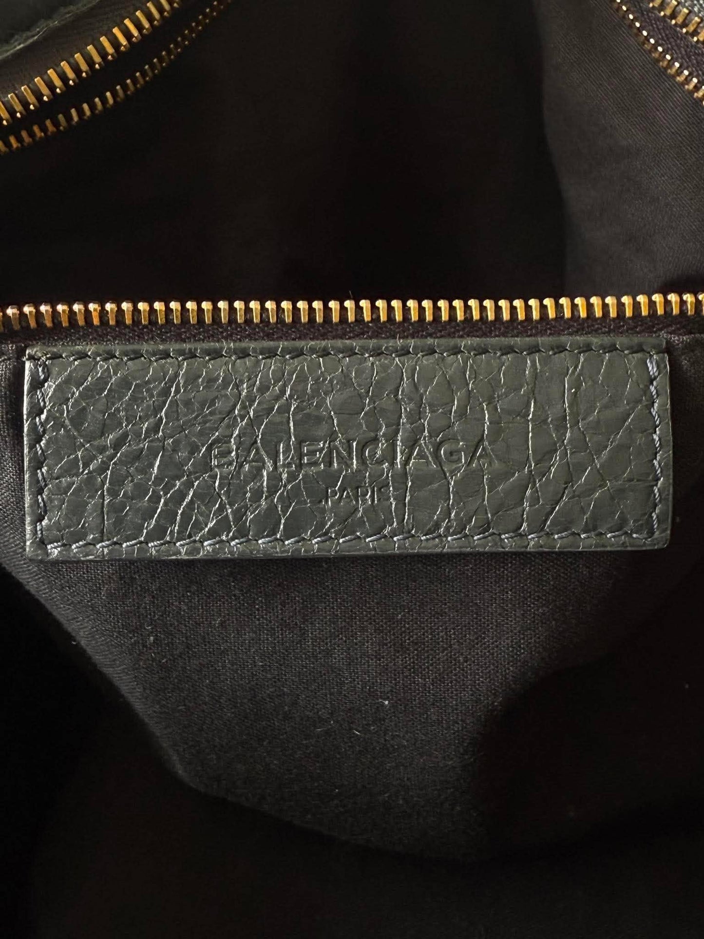 Balenciaga Dark Gray Giant 12 Gold Hardware City Bag