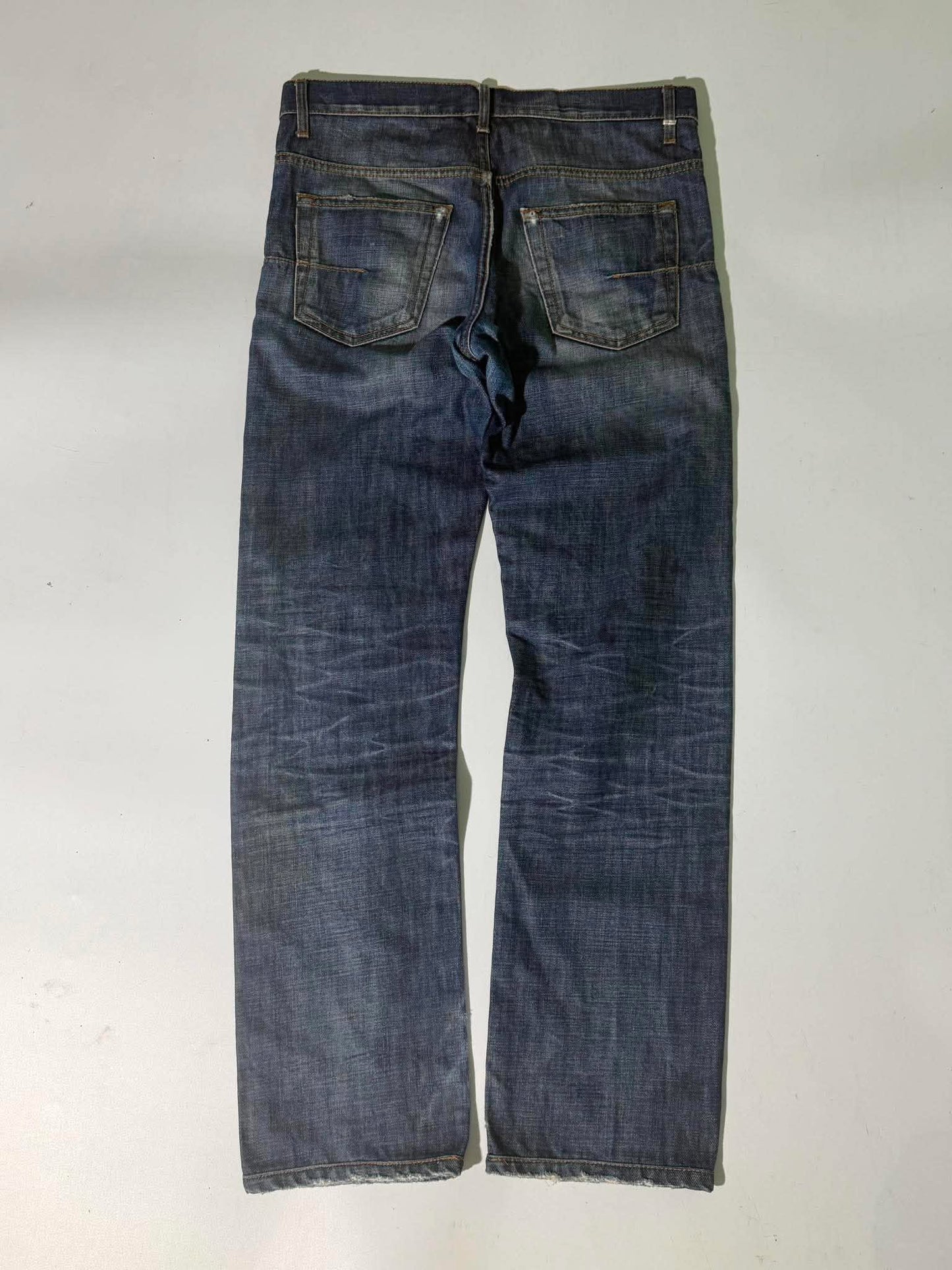 Dior Homme Distressed Blue Denim Jeans
