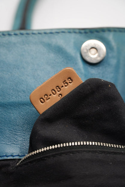 Chloé Paddington Blue Cadena Padlock & Key Boston Satchel