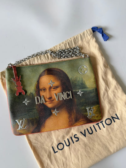 Louis Vuitton x Jeff Koons Master “Mona Lisa” Da Vinci Pochette