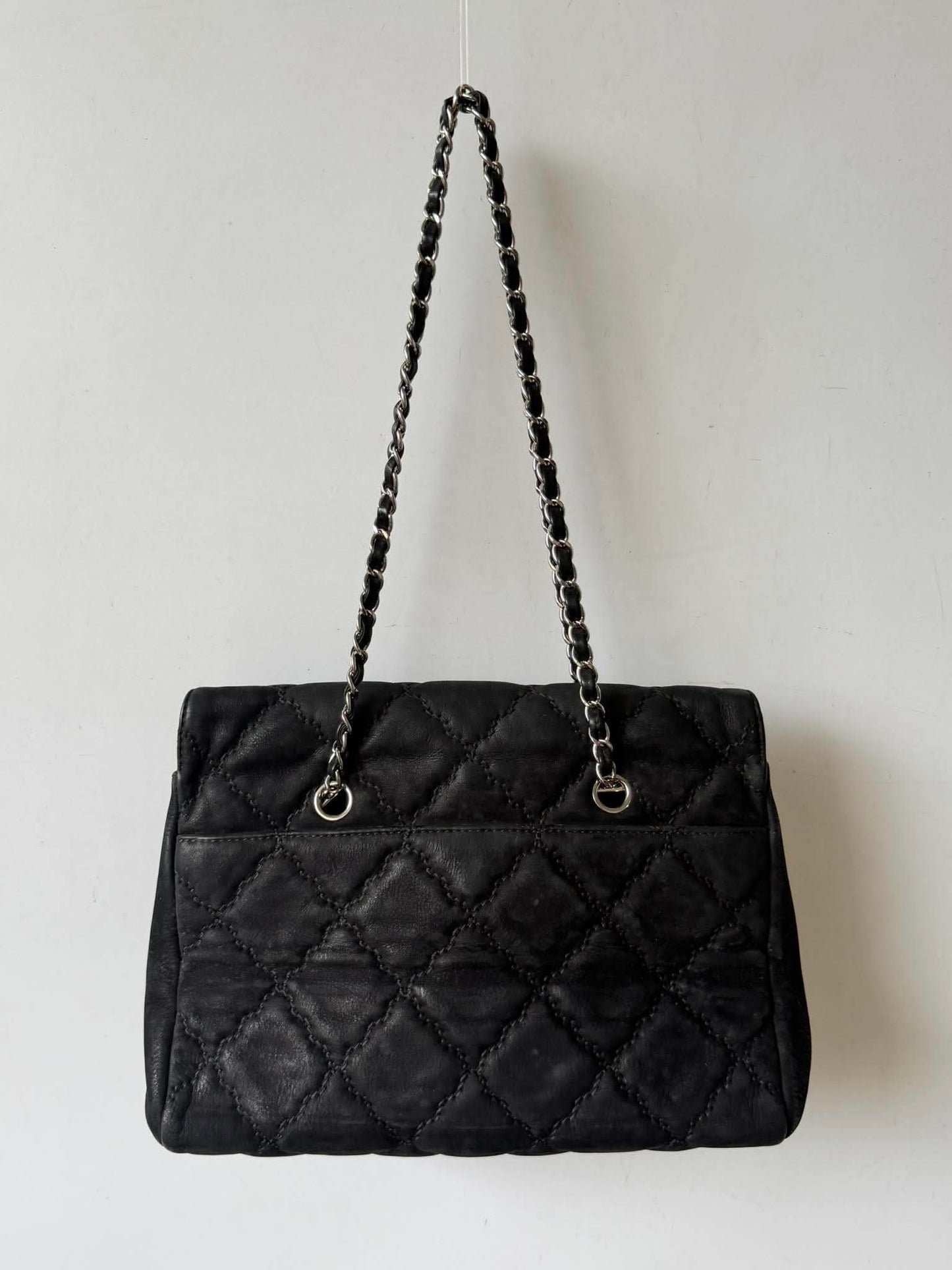 Chanel Black Diamond Stitch Shoulder Bag
