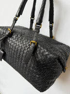 Bottega Veneta Intrecciato Woven Montaigne Satchel Bag