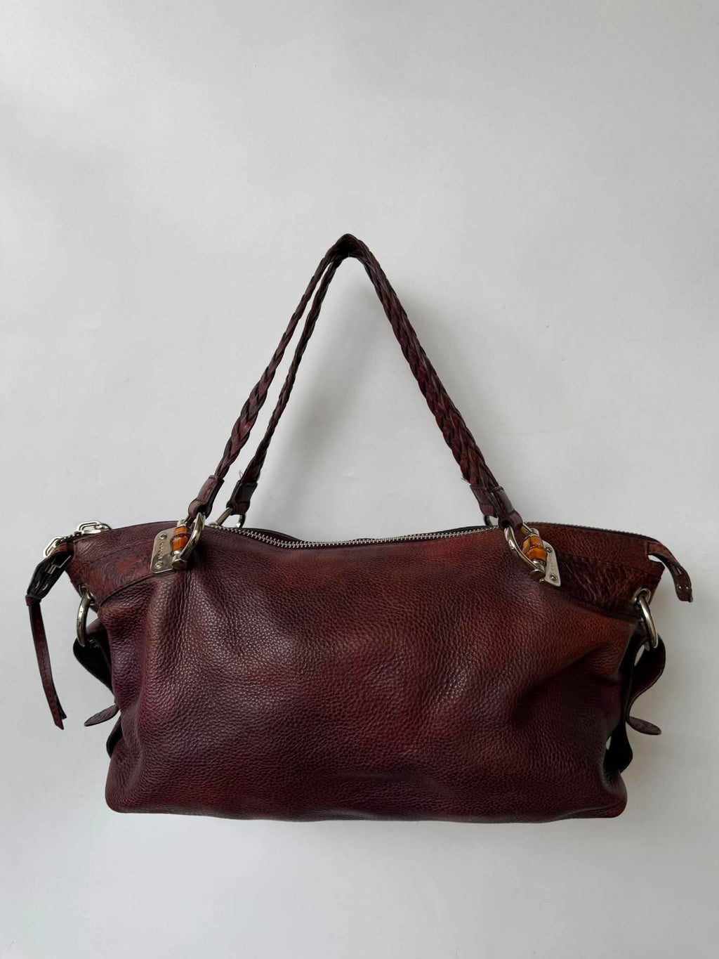 Gucci Bamboo Bar Shoulder Bag Leather Medium