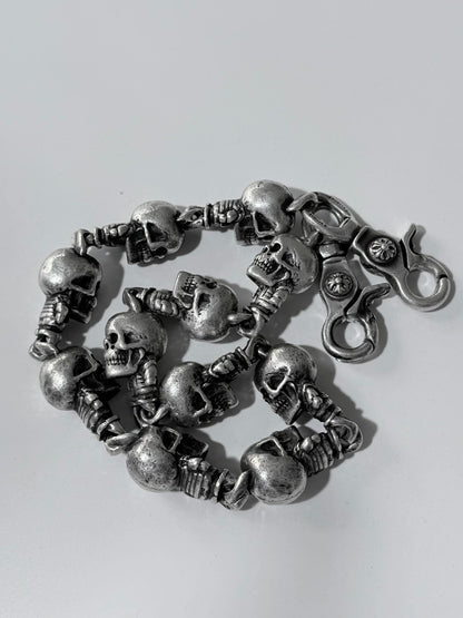 Chrome Hearts Delphino Foti Skull Wallet Chain