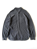 Louis Vuitton Gray Oversized Cotton Knit Shirt