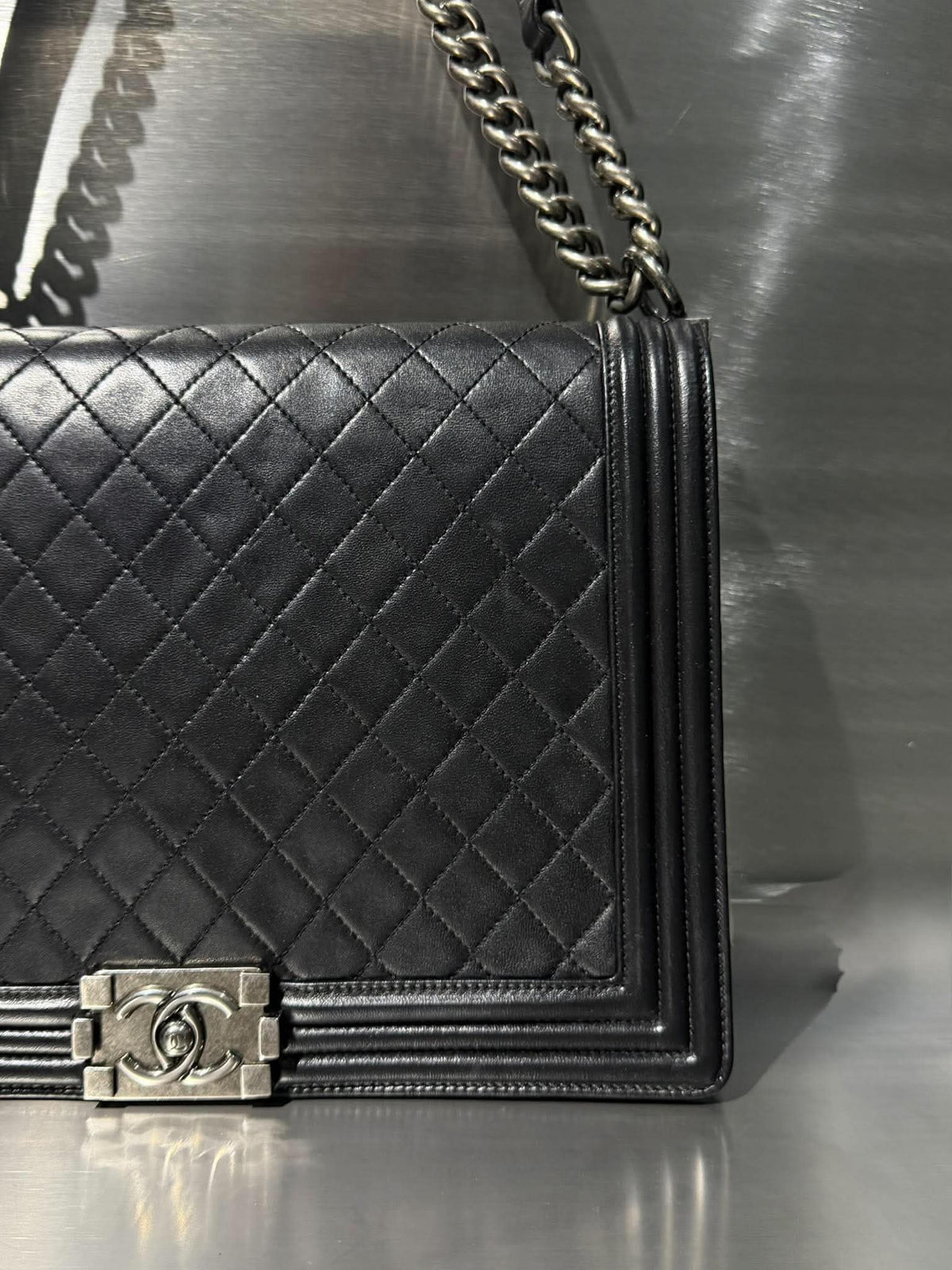 Chanel by Karl Lagerfeld Black Boy Bag