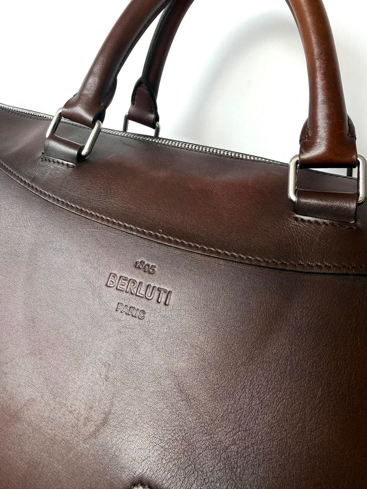 Berluti Venezia Leather Holdall Bag