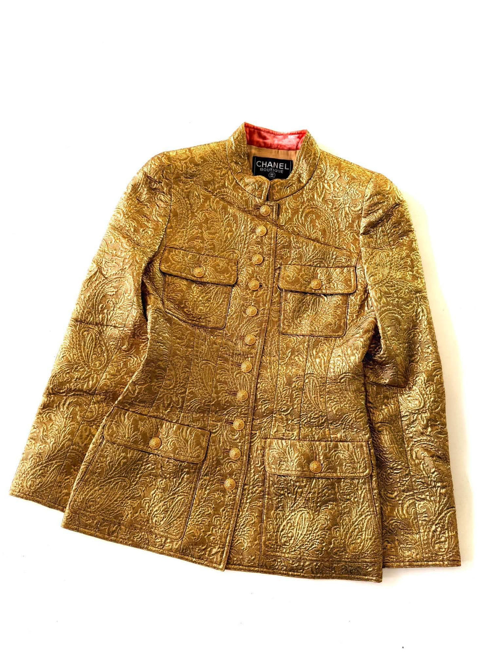Chanel Boutique F/W1996 Gold Brocade "Mughal" Set