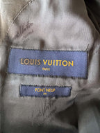 Louis Vuitton Pont Neuf Jacquard Script Gray Suit