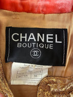 Chanel Boutique F/W1996 Gold Brocade "Mughal" Set
