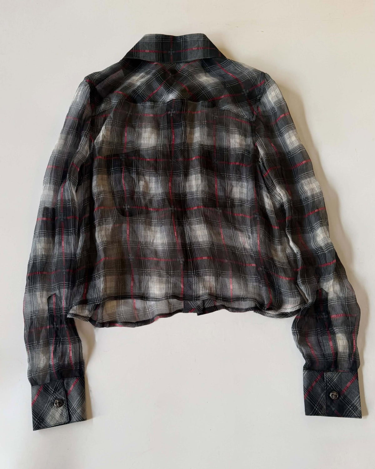 Chrome Hearts Silk Plaid Shirt