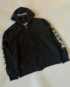 Vintage Chrome Hearts “Fuck You” Thermal Zip-Up Hoodie