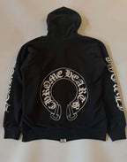 Vintage Chrome Hearts “Fuck You” Thermal Zip-Up Hoodie