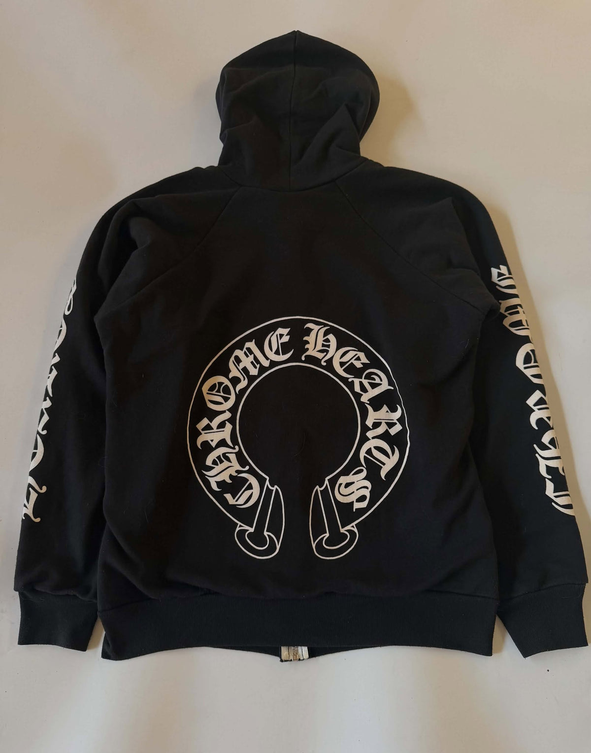 Vintage Chrome Hearts “Fuck You” Thermal Zip-Up Hoodie