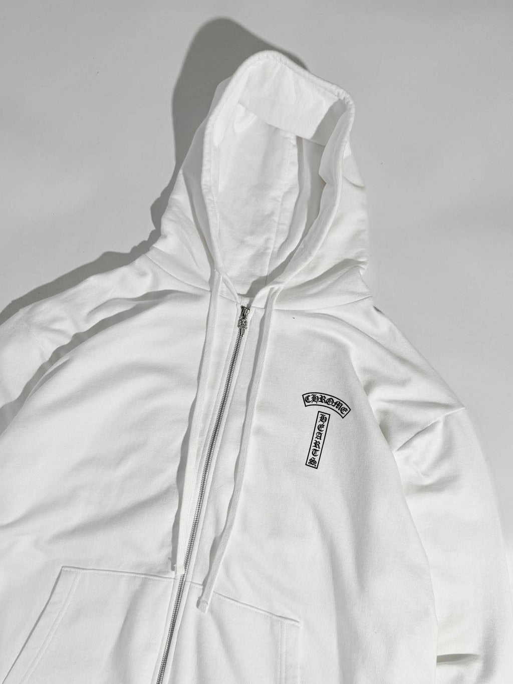 Chrome Hearts Back Arch USA Logo Zip-Up Hoodie