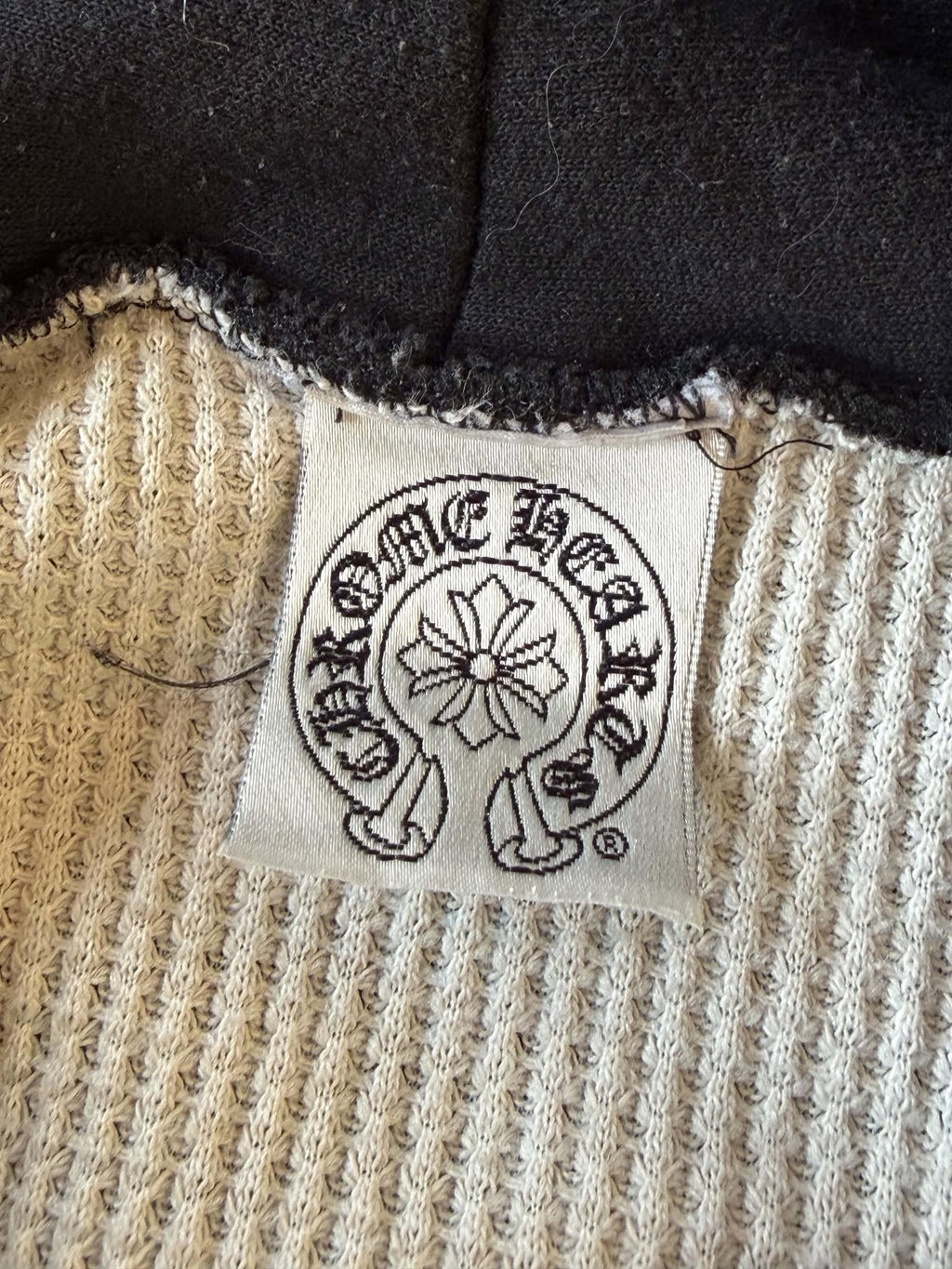 Vintage Chrome Hearts “Fuck You” Thermal Zip-Up Hoodie