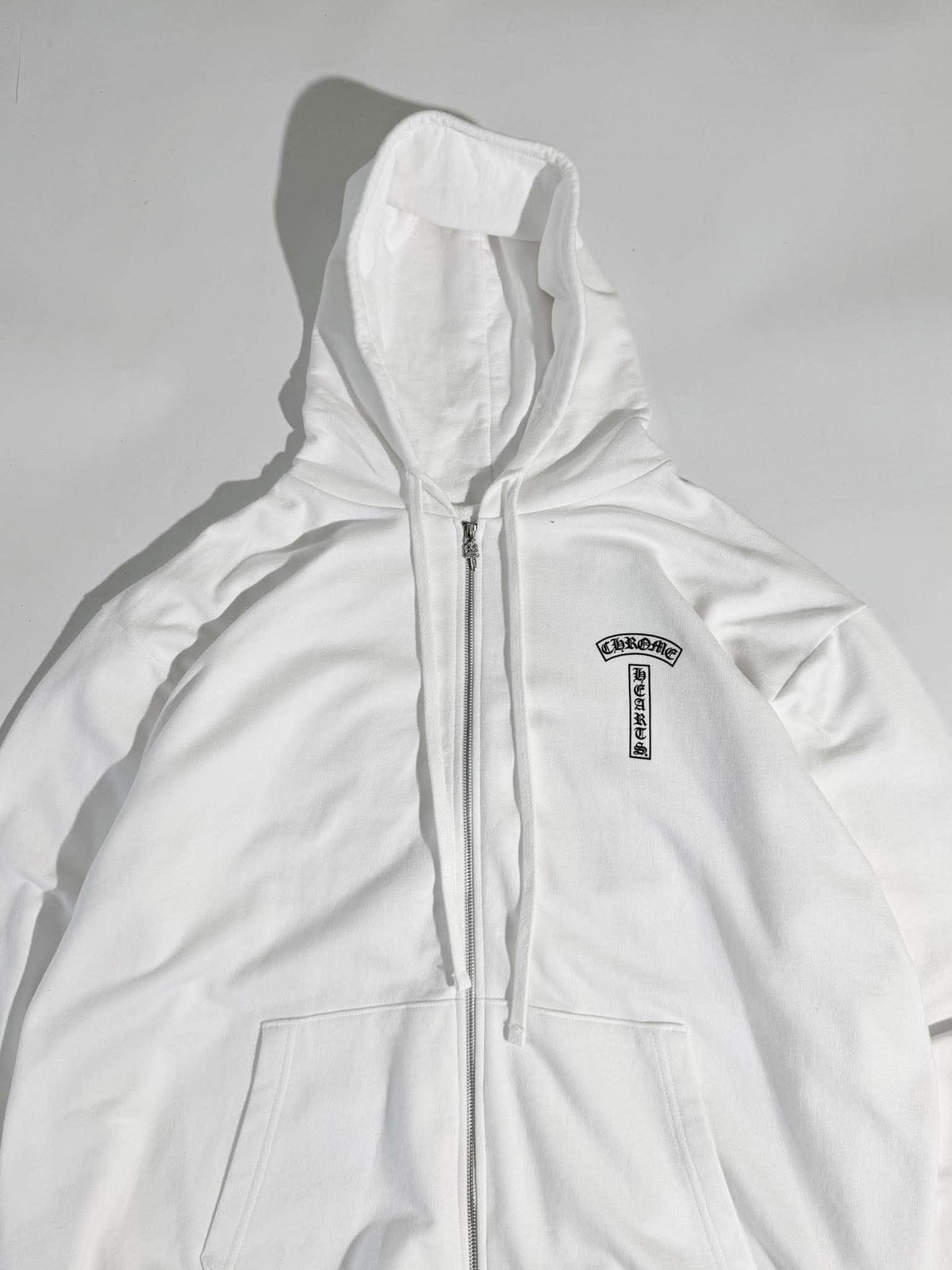 Chrome Hearts Back Arch USA Logo Zip-Up Hoodie