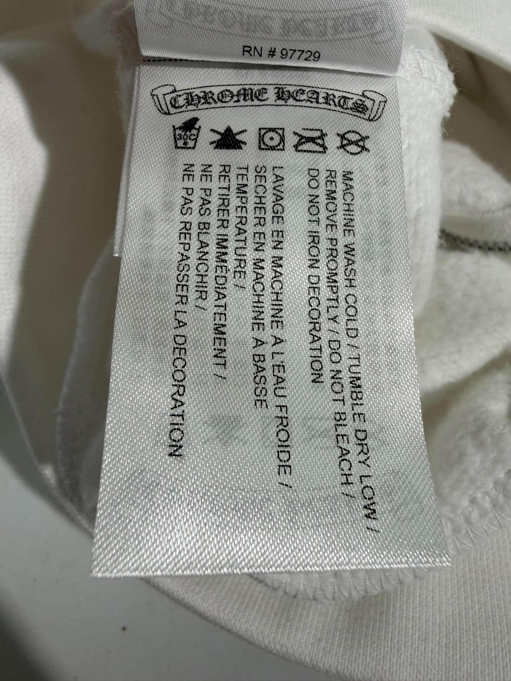 Chrome Hearts Back Arch USA Logo Zip-Up Hoodie