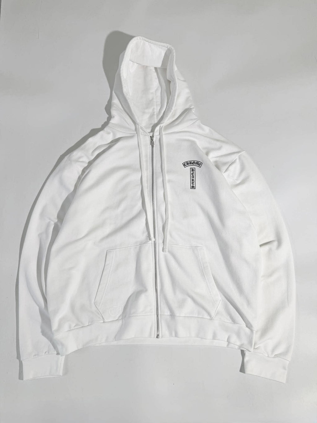 Chrome Hearts Back Arch USA Logo Zip-Up Hoodie