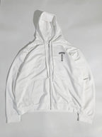 Chrome Hearts Back Arch USA Logo Zip-Up Hoodie
