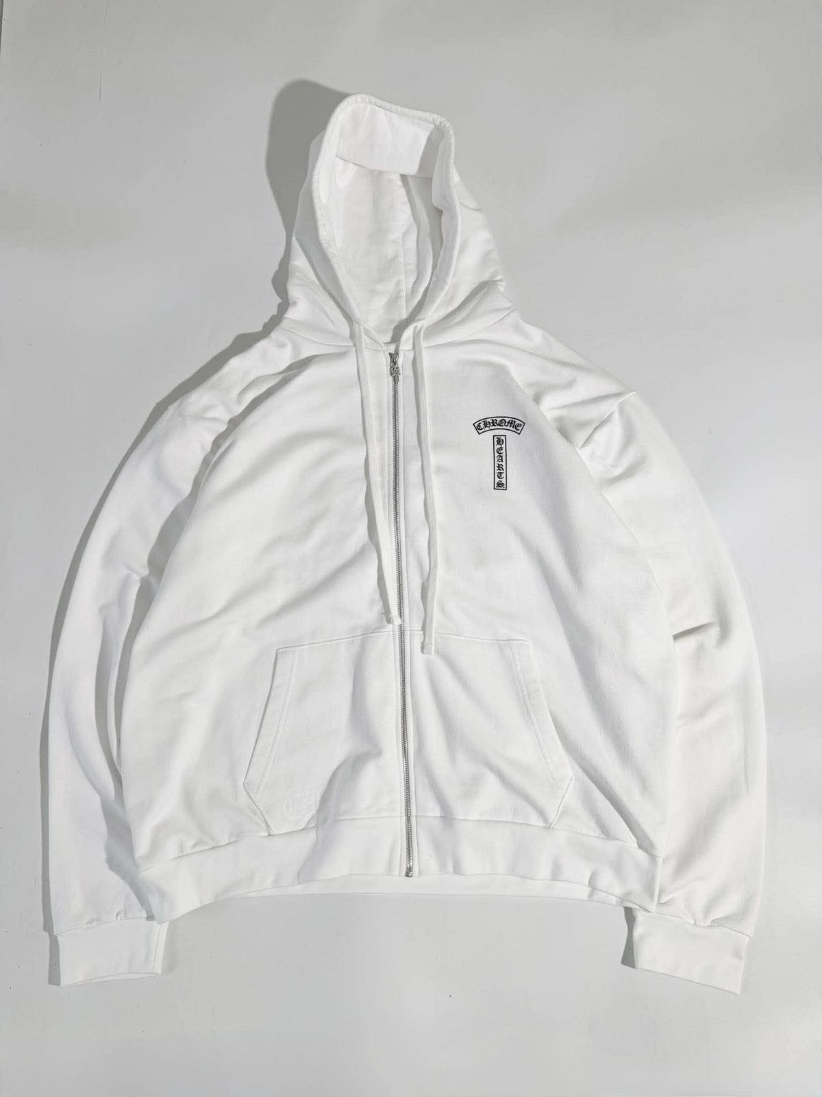 Chrome Hearts Back Arch USA Logo Zip-Up Hoodie