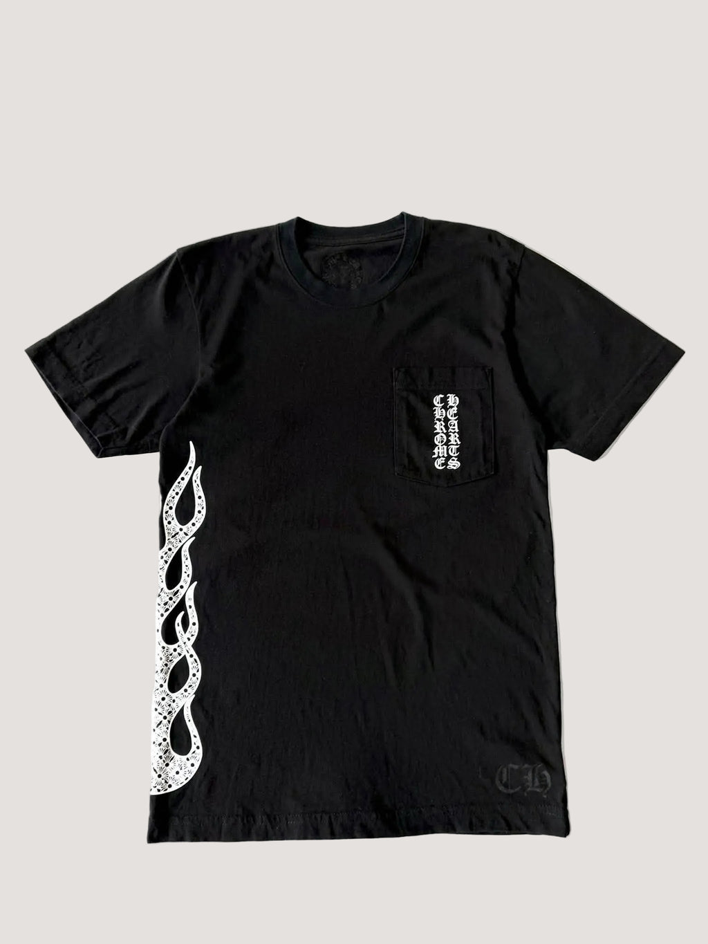 Chrome Hearts Side Flame Pocket Tee