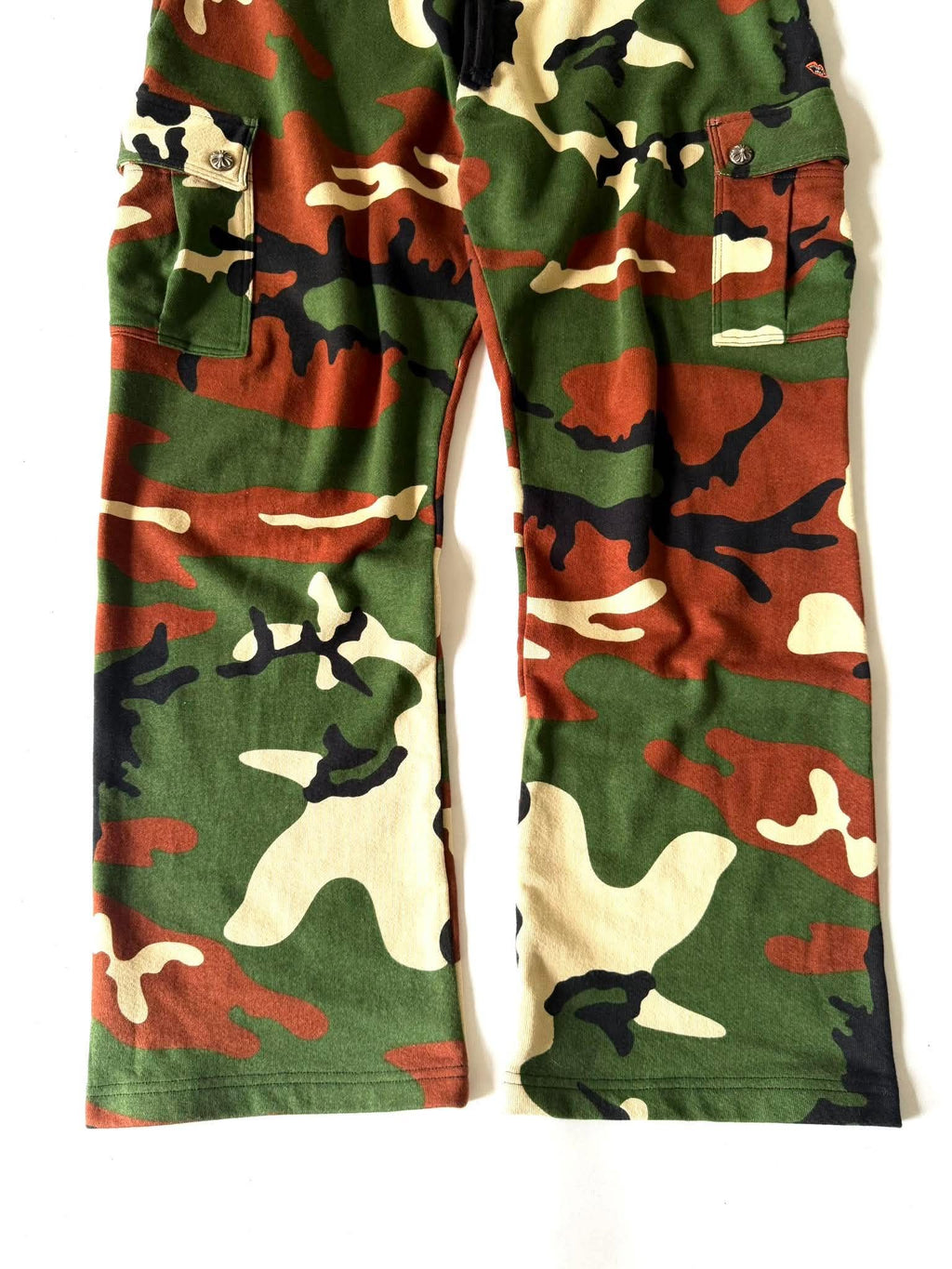 Chrome Hearts x Matty Boy "Caution" Camo Cargo Sweatpants