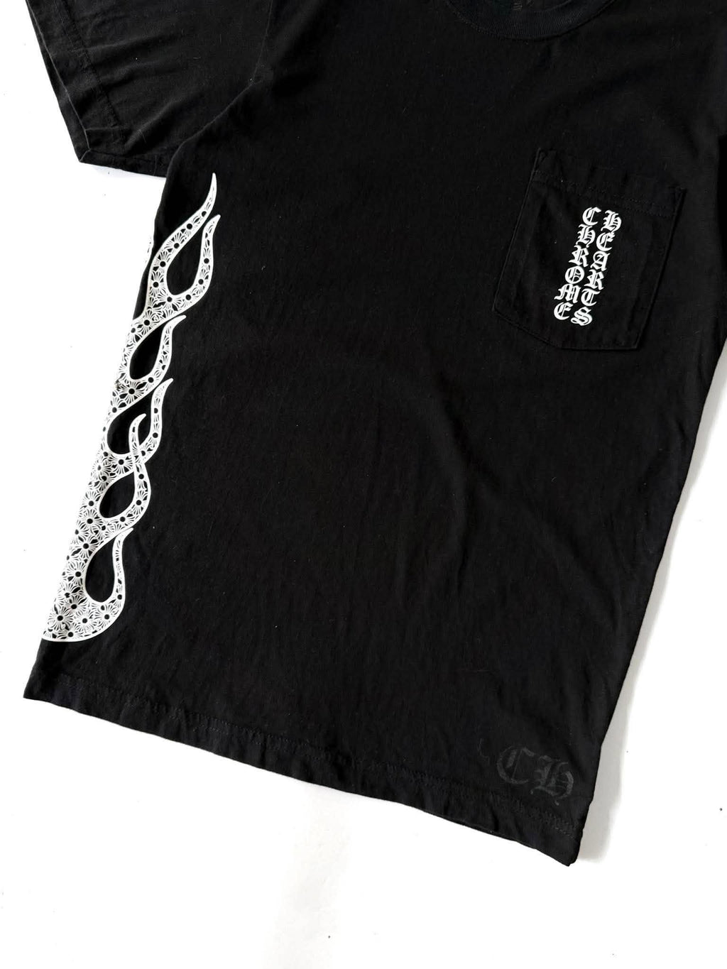 Chrome Hearts Side Flame Pocket Tee