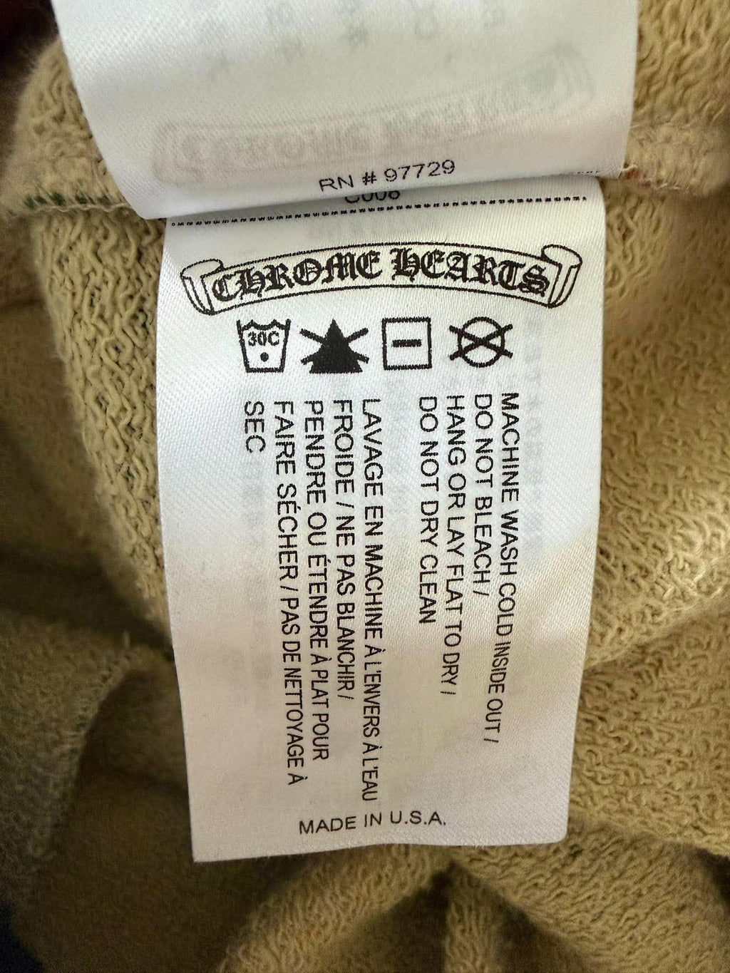 Chrome Hearts x Matty Boy "Caution" Camo Cargo Sweatpants