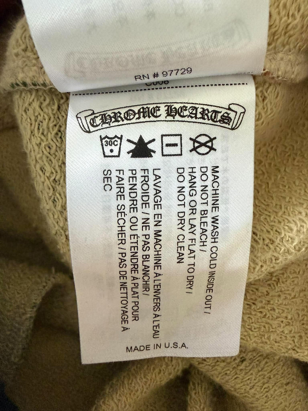 Chrome Hearts x Matty Boy "Caution" Camo Cargo Sweatpants