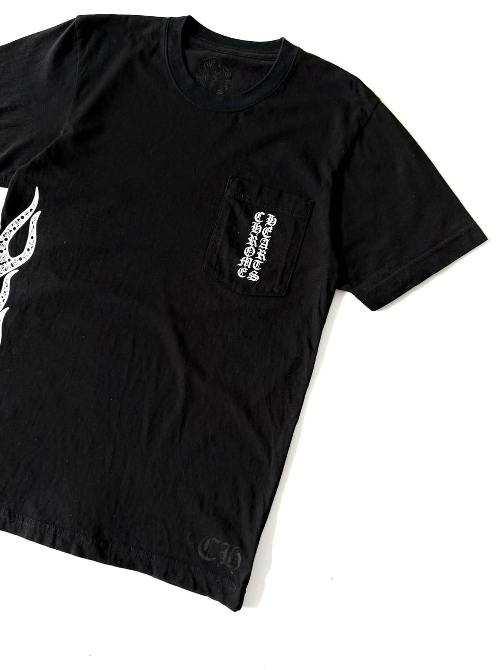 Chrome Hearts Side Flame Pocket Tee